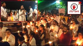 Kolkata Trainee Doctor Ke Rape amp Murder Ke Mudde Par Port Blair Me ANIIMS Ne Kiya Candle Light March [upl. by Acilejna]