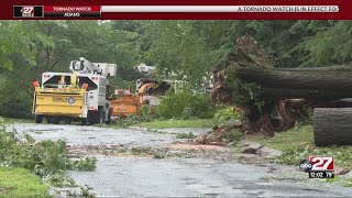 Tropical Storm Debby hits Harrisburg Central Pennsylvania [upl. by Namyaw]