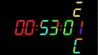 Stopwatch Timer with animated 7segment digits [upl. by Annaerda]