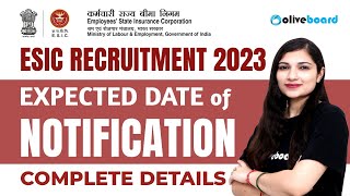 ESIC Recruitment Expected Date 2023  ESIC MTS Clerk LDC UDC SSO  Posts Syllabus Salary Age [upl. by Stambaugh]