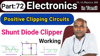 Positive Clipper Shunt Diode in tamil [upl. by Mckinney381]