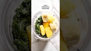 Kale Pineapple Healthy Breakfast Smoothie short [upl. by Nozicka]