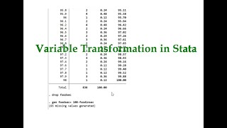 12 How to Transform a Variable by Substracting It from a Specific Value [upl. by Yaned]