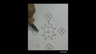 11 చుక్కల ముగ్గులు chukkalamuggulu chinna muggulu rangoli kolams rangolidesigns easyrangoli [upl. by Atsedom]