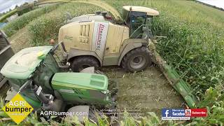 Maisernte 2018 XXXL 130000ton mais DUSTY Krone bigX1100  14 reier John Deere 6215R [upl. by Leonie]