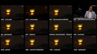 Multiviewer 2024 Olympics global broadcasters joining and leaving opening ceremony coverage [upl. by Jenni]