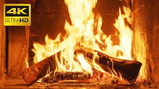 🔥 Fireplace 10 HOURS Ultra HD 4K  The BEST 4K Relaxing Fireplace with Crackling Fire Sounds [upl. by Thorny131]