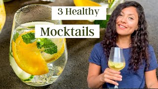 3 easy amp healthy mocktail recipes  Nonalcoholic cocktails [upl. by Mutz]