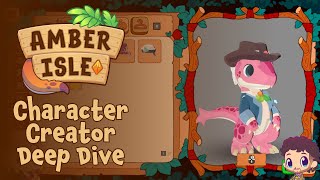 Amber Isle Character Creation Deep Dive with the devs 🦖 [upl. by Alleb]