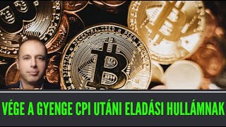 Vége a Gyenge CPI Adat Által Generált Eladási Hullámnak I Hol Lesz a Bitcoin Csúcs [upl. by Omik]