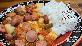 🔴Salchichas con Papas a la Mexicana ¡Riquisimas😋 Rendidoras [upl. by Chretien219]