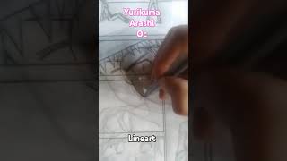 Yurikuma Arashi OC Lineart mangaka anime oc lineart [upl. by Deehan72]