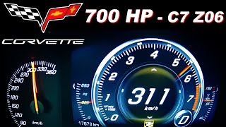 Corvette C7 Z06 0300 Acceleration Onboard Autobahn MFRS750 Stingray [upl. by Lorien]