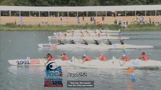 IVF VAA World Sprint Championships UK 2022 Day 5 Race 252 V6 Womens 40 1000M [upl. by Mell]