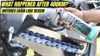 MOTOREX CHAIN LUBE REVIEW TVS APACHE RTR 160 4V BMW G310R LIQUIMOLY MOTUL CHAINLUBE [upl. by Fidelis]