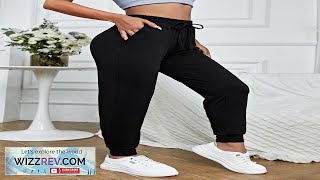 SHEIN Sport Exploreva Solid Drawstring Waist Sports Sweatpants SHEIN USA Review [upl. by Anafetse367]