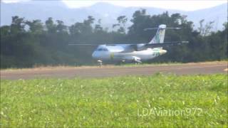 ATR 42 Air Antilles Express Landing in Martinique  TFFF [upl. by Gabrielson908]