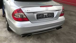 MercedesBenz E63 AMG W211 Sound Straight Pipe [upl. by Boudreaux]