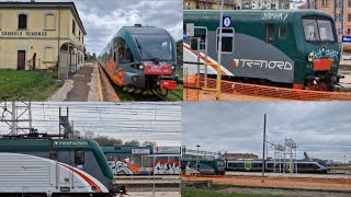 1 ora di orologio tra le stazioni di Gambolo Remondo amp Mortara con i treni regionali di Trenord [upl. by Ireva]