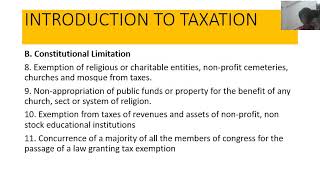 Income Taxation Chapter 1Introduction to Taxation Part 1b [upl. by Illa]