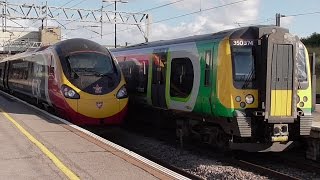 Trains at Milton Keynes Central  030816 [upl. by Donnell532]