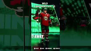 All Minnesota Wild uniforms NHL 25 nhl25 shorts nhl minnesotawild [upl. by Maynord]