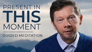 15 Minute Guided Meditation  Complete Attention to This Moment with Eckhart Tolle [upl. by Fredia143]