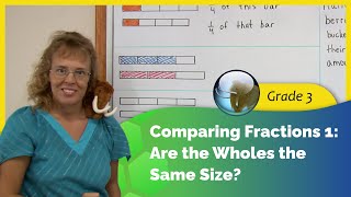 Comparing fractions are the wholes the same size [upl. by Vieva]