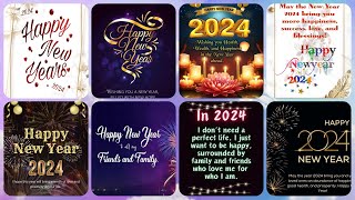 2024 WISHES COLLECTION  HAPPY NEW YEAR 2024 NEW YEAR DP PHOTOPICIMAGEWALLPAPERSTATUSDPZVIDEO [upl. by Stallworth]