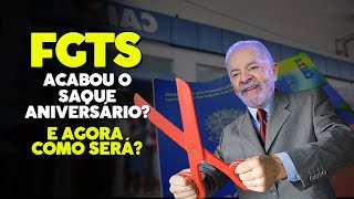 URGENTE FIM do saqueaniversário GOVERNO VAI usar multa de 40 do FGTS como garantia DE CONSIGNADO [upl. by Hadleigh]