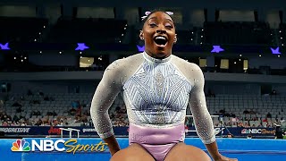 Simone Biles wins HISTORIC SEVENTH national title in dominating fashion  NBC Sports [upl. by Ardiedal]