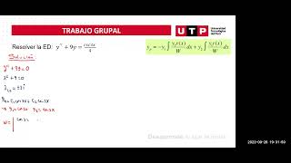 Ecuaciones diferenciales no homogéneas  Método de variación de parámetros [upl. by Toddie546]