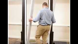 Installing a Retractable Screen Door  Andersen Windows [upl. by Arataj584]