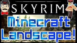 Skyrim Mods  MINECRAFT LANDSCAPE Texture Mod amp Treasure Chest [upl. by Ecirtaed240]