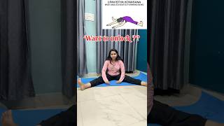 Upavistha Konasana seated wideangle forwardbend yoga shorts youtubeshorts indiangirl [upl. by Yeoj608]