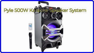 REVIEW 2024 Pyle 500W Karaoke Speaker System ESSENTIAL details [upl. by Lail]