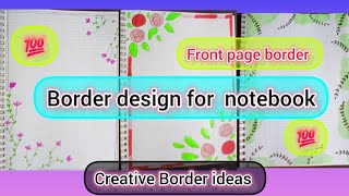 BORDER DESIGN  Notebook Border design Portfolio Border Designs [upl. by Aivan662]