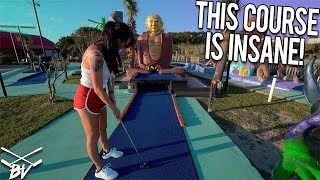 YOU HAVE TO SEE THIS MINI GOLF COURSE  ONE OF THE BEST IN THE WORLD  CRAZY HOLE IN ONES [upl. by Trakas207]