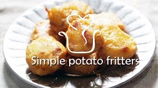 Simple potato fritters recipe [upl. by Leizar]