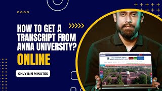 How to Get Your Anna University Transcript Online  StepbyStep Guide [upl. by Elata]