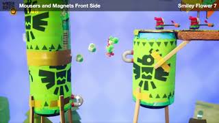 Yoshis Crafted World Mousers and Magnets  All Smiley Flowers Red Coins [upl. by Ratep]