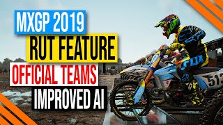 MXGP 2019 Game  Ruts Feature Improved AI and Official Teams in Career [upl. by Nimar]