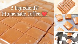 Homemade Delicious Caramel Candy  Caramel Toffee Recipe HappyCookingToYou toffee recipe [upl. by Danziger]