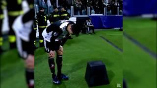 Cristiano Ronaldo breaks corner flag in Juventus  Atletico 30 [upl. by Llenyr]