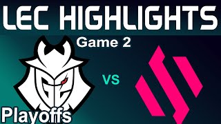 G2 vs BDS Highlights Game 2 LEC Summer Playoffs 2024 G2 Esports vs Team BDS by Onivia [upl. by Fachanan]