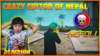 Junior Reacts To nefoli Unique Style Editor Of Nepal  Garena FreeFire [upl. by Initirb372]