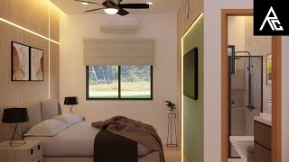 Clean amp Airy Small Bedroom Design Idea 4x4 Meters Only [upl. by Dniren]