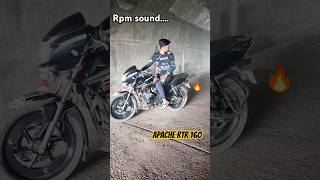 RPM sound Apachertr160 in tunnel full rpm 😱tvs very loud sound and Eco😲🤯 zx10r [upl. by Sixla363]