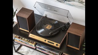 C72 Record Player With Speakers  Crosley Record Player [upl. by Oirasec612]