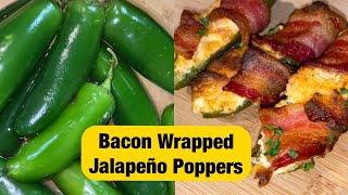 Bacon Wrapped Jalapeño Poppers Recipe  Cuttin Up With Bae  Chef Bae  Keto [upl. by Yssim]